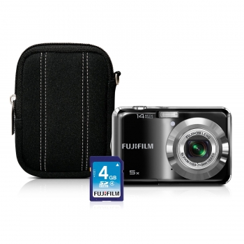 fuji fuji finepix 14mp digital camera bundle model ax330 condition new