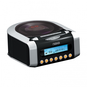 DIGITAL TUNING AM/FM ALARM CLOCK RADIO TOP LOADING CD PLAYER LCD 