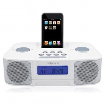 iPOD DOCK DOCKING STATION ALARM CLOCK RADIO SPEAKER SYSTEM TOUCH NANO 